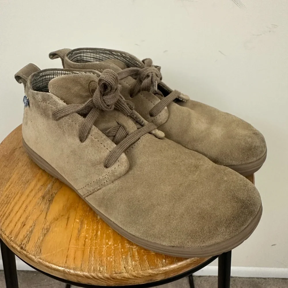 Lems Chukka LM191127  US M9/W10.5 Boots Sandstone Suede Leather Lace Up Read